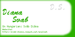 diana svab business card